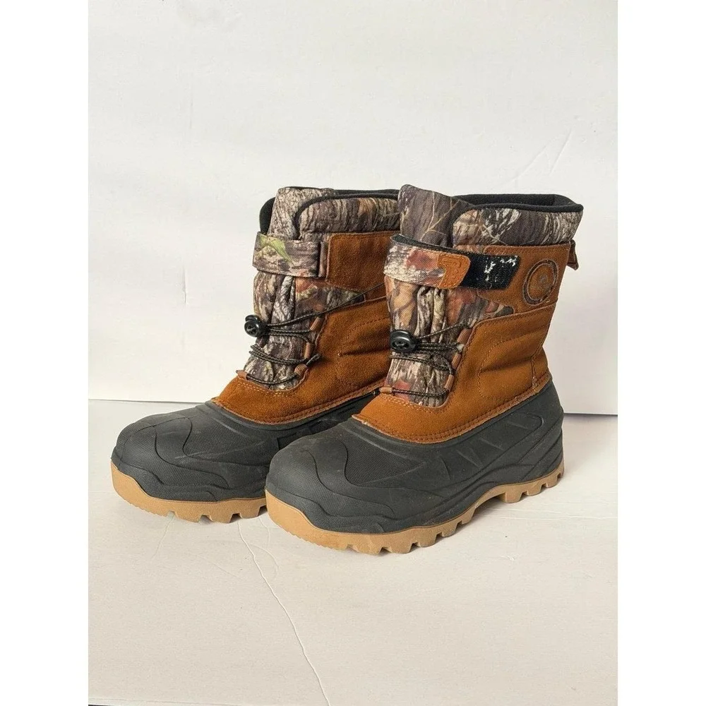Ozark Trails Men's Winter Pac Boot size 8 waterproof suede hiking snow y2k